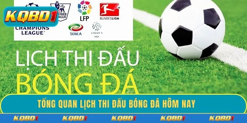 Tổng quan lịch thi đấu bóng đá hôm nay